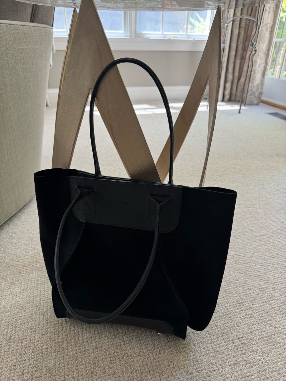 Graf Lantz Black Suede Tote
